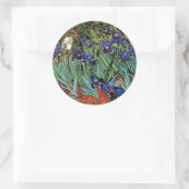 Van Gogh Irises (F608)  Fine Art Ronde Sticker (Tas)