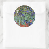Van Gogh Irises (F608)  Fine Art Ronde Sticker (Tas)