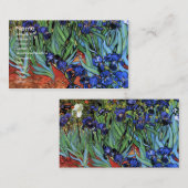 Van Gogh Irises (F608)  Fine Art Visitekaartje (Voorkant / Achterkant)