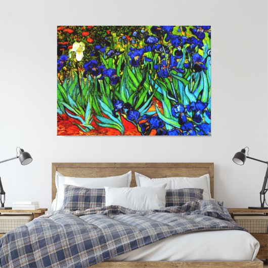Van Gogh - Irises, fijn kunstschilderij Canvas Afdruk (Insitu (Slaapkamer))