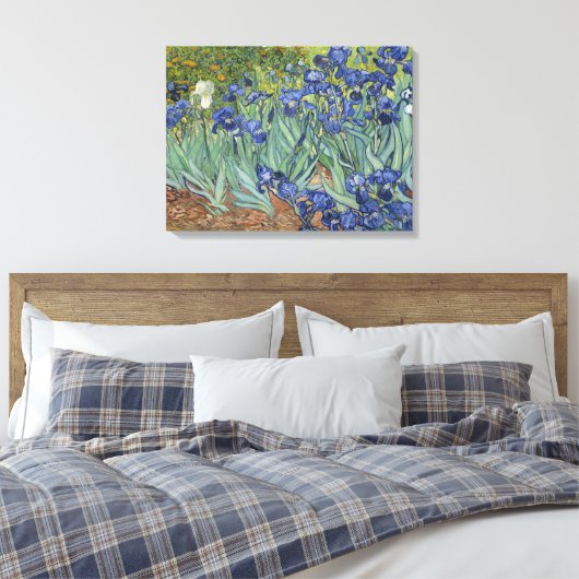 Van Gogh Irises Fine Art Painting  Canvas Afdruk (Insitu (Slaapkamer))