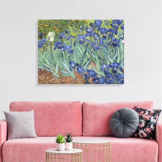 Van Gogh Irises Fine Art Painting  Canvas Afdruk (Insitu (Woonkamer))
