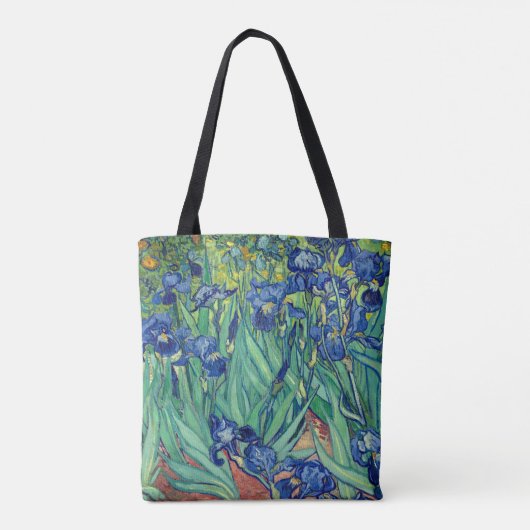 Van Gogh - Irises Fine Art Shopping Tote Bag (Achterkant)