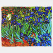 Van Gogh - Irises Fleece Deken (Voorkant (Horizontaal))
