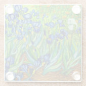 Van Gogh Irises Glazen Onderzetter (Achterkant)