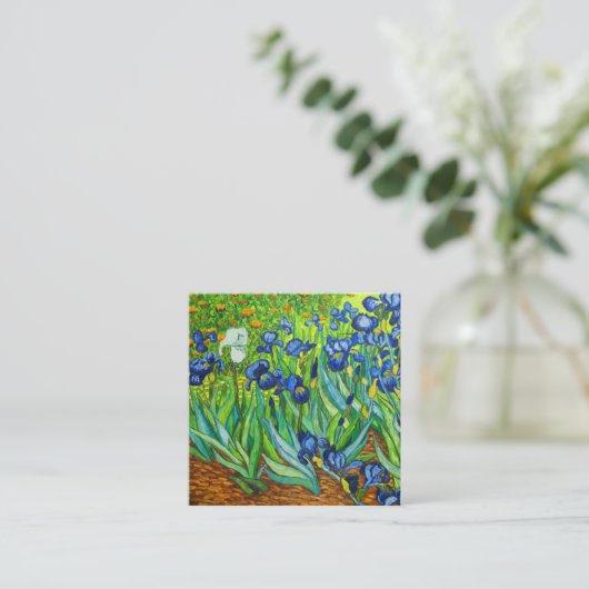 Van Gogh Irises Informatiekaartje (Staand voorkant)