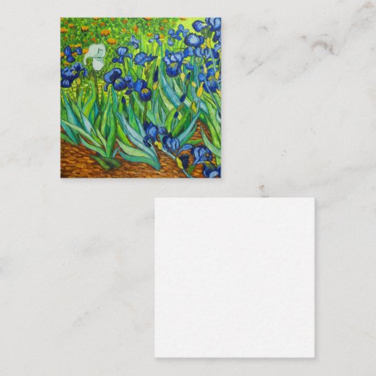 Van Gogh Irises Informatiekaartje (Voorkant / Achterkant)