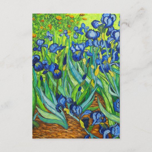 Van Gogh Irises Informatiekaartje (Voorkant)