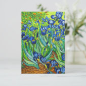 Van Gogh Irises Informatiekaartje (Staand voorkant)