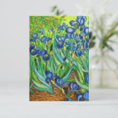 Van Gogh Irises Kaart (Staand voorkant)