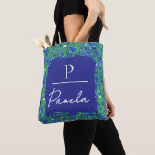 Van Gogh Irises Kelly Green Monogram Tote Bag (Dichtbij)
