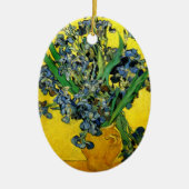 Van Gogh: Irises Keramisch Ornament (Voorkant)