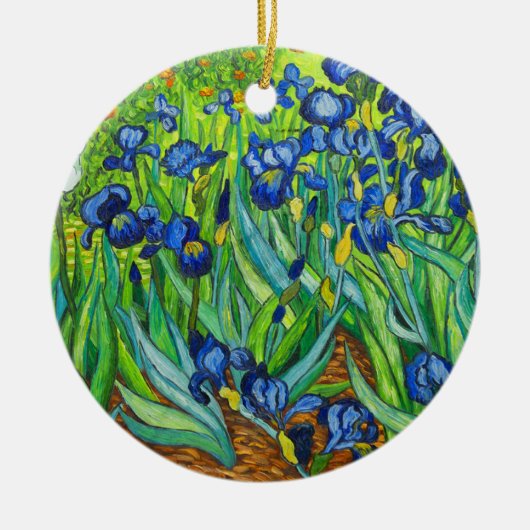 Van Gogh Irises Keramisch Ornament (Voorkant)
