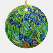 Van Gogh Irises Keramisch Ornament (Achterkant)