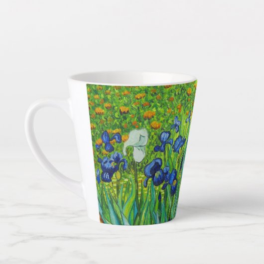 Van Gogh Irises Latte Mok (Links)