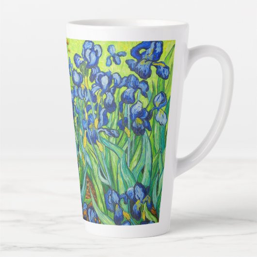 Van Gogh Irises Latte Mok (Rechts)