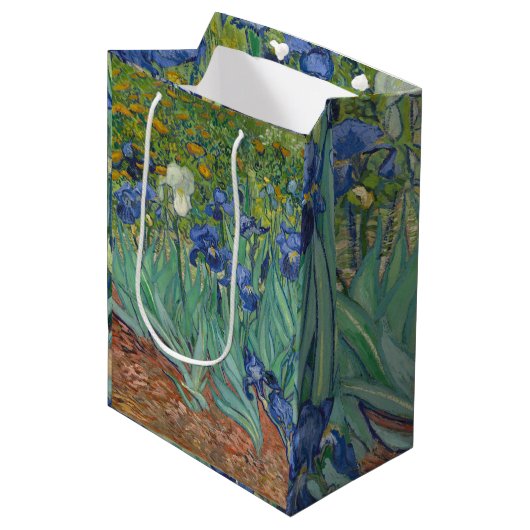 Van Gogh  Irises Medium Cadeauzakje (Voorkant Gekanteld)
