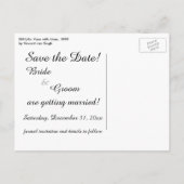 Van Gogh Irises met Vase,  sparen de Datum Aankondigingskaart (Achterkant)