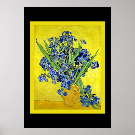 Van Gogh - Irises omgevormd Poster (Voorkant)