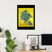 Van Gogh - Irises omgevormd Poster (Thuiskantoor)