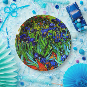Van Gogh - Irises Papieren Bordje
