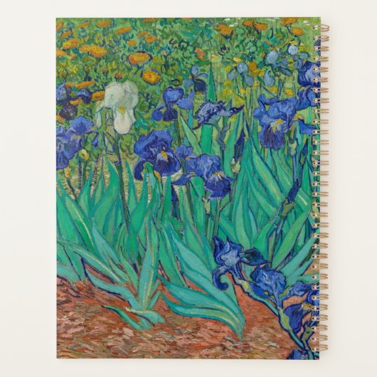 Van Gogh Irises Planner (Achterkant)