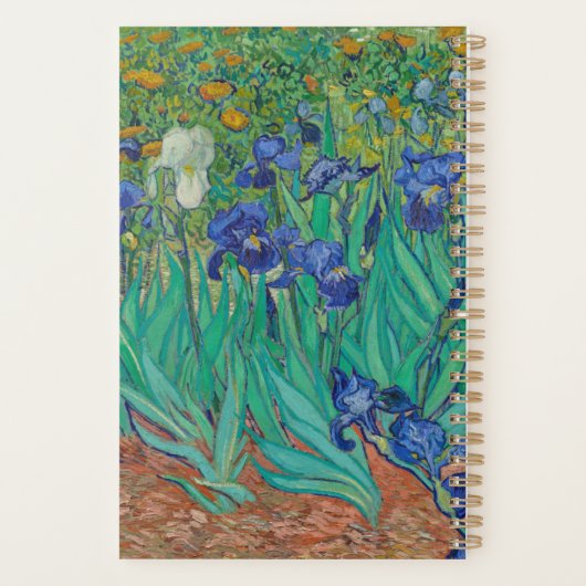 Van Gogh Irises Planner (Achterkant)