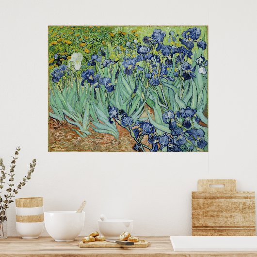 Van Gogh Irises,  Post Impressionisme Art Poster (Keuken)