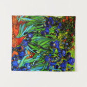 Van Gogh - Irises, prachtige Indigo Blauw mooie ku Wandkleed (Voorkant (horizontaal))