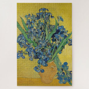 Van Gogh Irises Puzzle Yellow green blue Legpuzzel