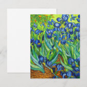 Van Gogh Irises RSVP Kaartje (Voorkant / Achterkant)