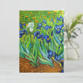 Van Gogh Irises Save The Date (Staand voorkant)