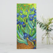 Van Gogh Irises Save The Date (Staand voorkant)