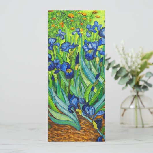 Van Gogh Irises Save The Date (Staand voorkant)