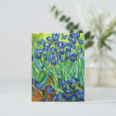 Van Gogh Irises Save The Date (Staand voorkant)