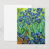Van Gogh Irises Save The Date (Voorkant / Achterkant)