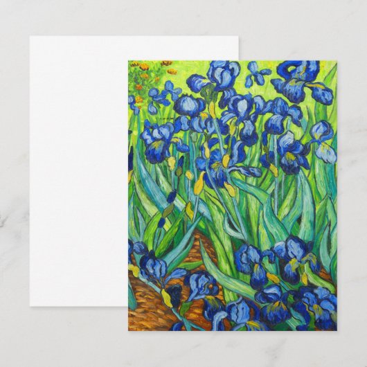 Van Gogh Irises Save The Date (Voorkant / Achterkant)