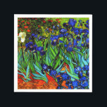 Van Gogh - Irises Servet<br><div class="desc">Vincent van Gogh's beroemde bloemenschilderij,  Irises.</div>