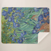 Van Gogh Irises Sherpa Deken (Voorkant (horizontaal))