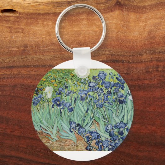 Van Gogh Irises Sleutelhanger (Voorkant)