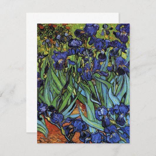 Van Gogh Irises Uitnodigingen (Voorkant / Achterkant)