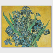 Van Gogh Irises Vase Yellow Floral Painting Cadeaupapier (Vlak)