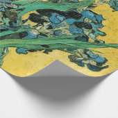 Van Gogh Irises Vase Yellow Floral Painting Cadeaupapier (Hoek)
