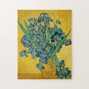 Van Gogh Irises Vase Yellow Floral Painting Legpuzzel