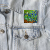 Van Gogh Irises Vierkante Button 5,1 Cm (In situ)