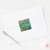 Van Gogh Irises Vierkante Sticker (Envelop)