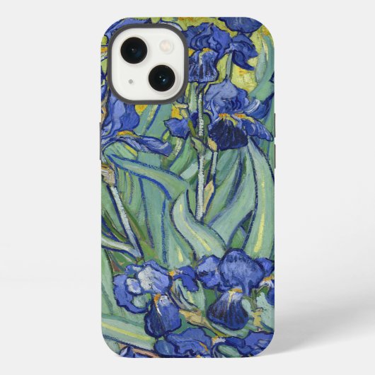 Van Gogh Irises Vintage Fijne Kunst Bloemstuk iPhone Hoesje (Achterkant)