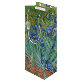 Van Gogh Irises Wijn Cadeautas (Achterkant Gekanteld)