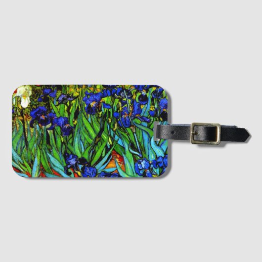 Van Gogh - Irissen, 1889 Bagagelabel (Voorkant (horizontaal))