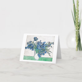 VAN GOGH "IRISSEN" AANPASBARE WENSKAART KAART